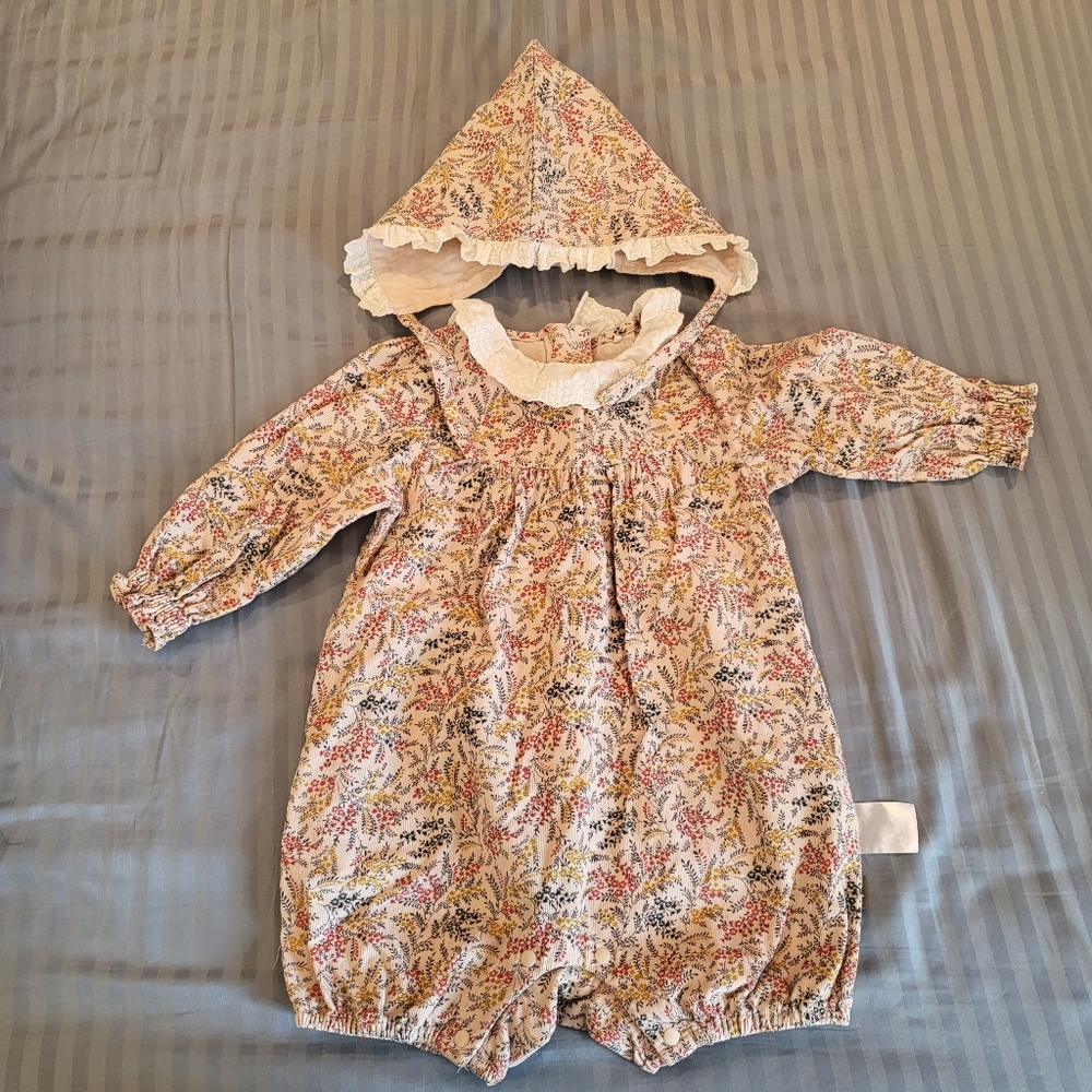 RARE! Super Cute Korean Brand Matching Set Romper, 12-18M